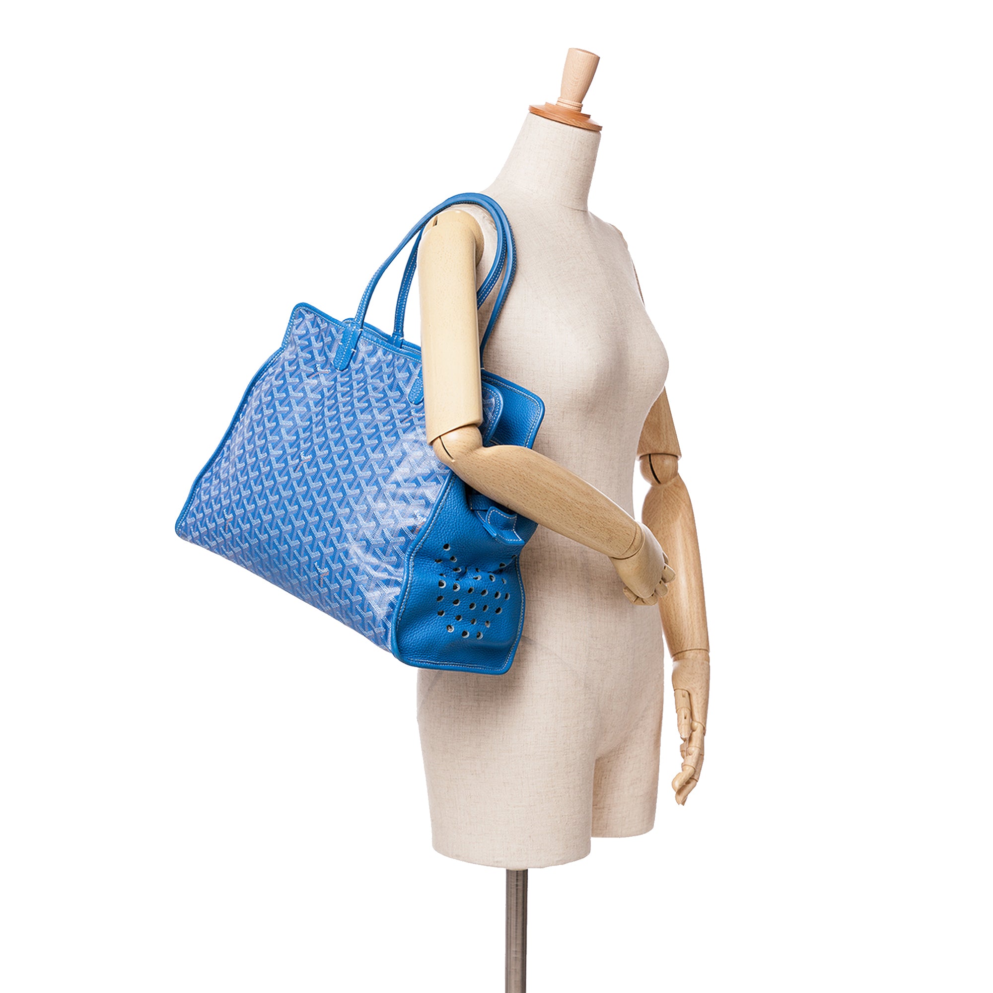 Goyard | Pre-Owned Goyardine Sac Hardy Pet Carrier PM | Blue