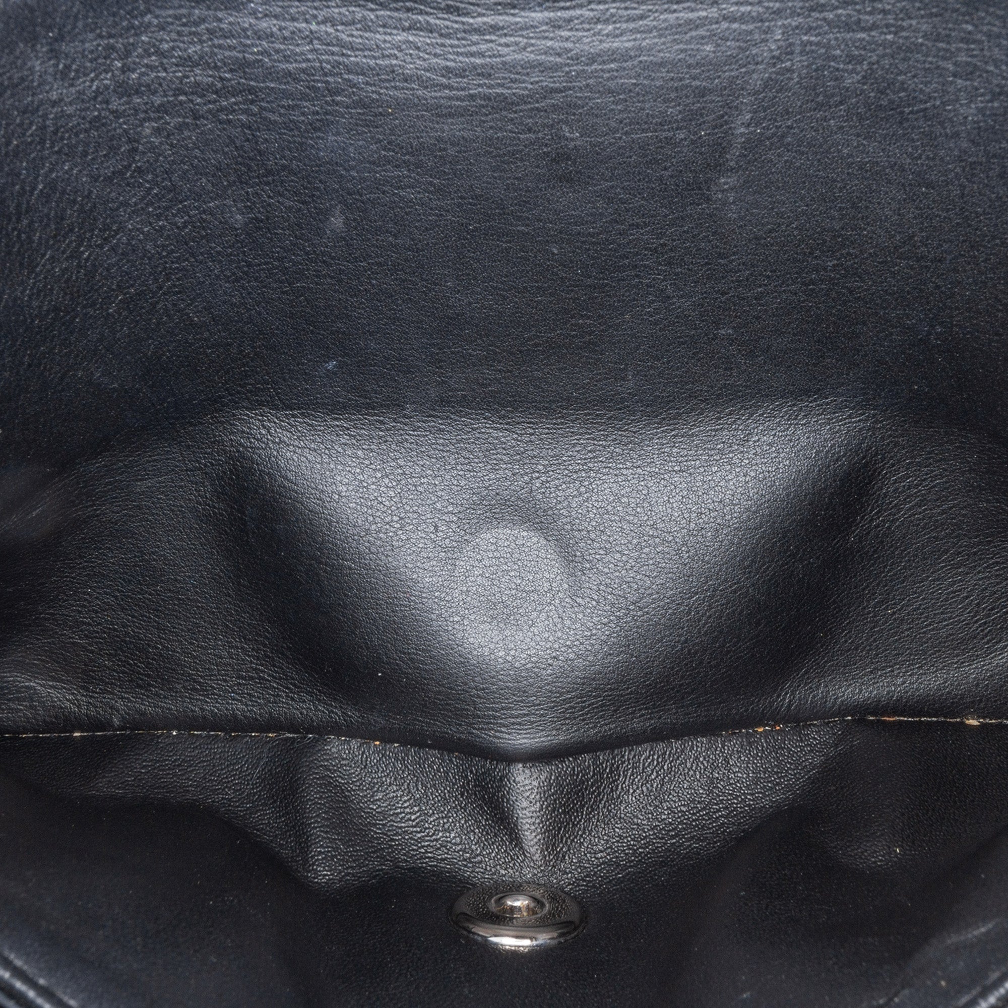 Chanel | Pre-Owned Medium Classic Chevron Patent Double Flap - I | Black