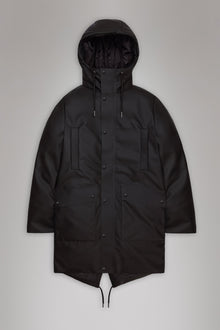 Rains Nome Long Parka Black Jacket