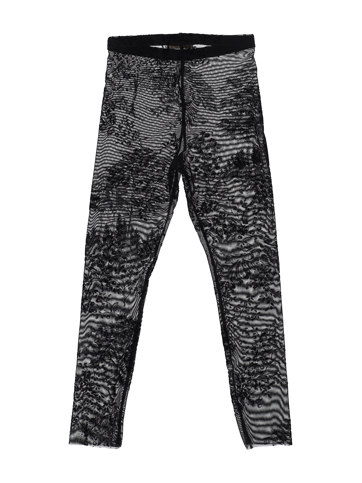 Girls | Flock Tullle Leggings | Black