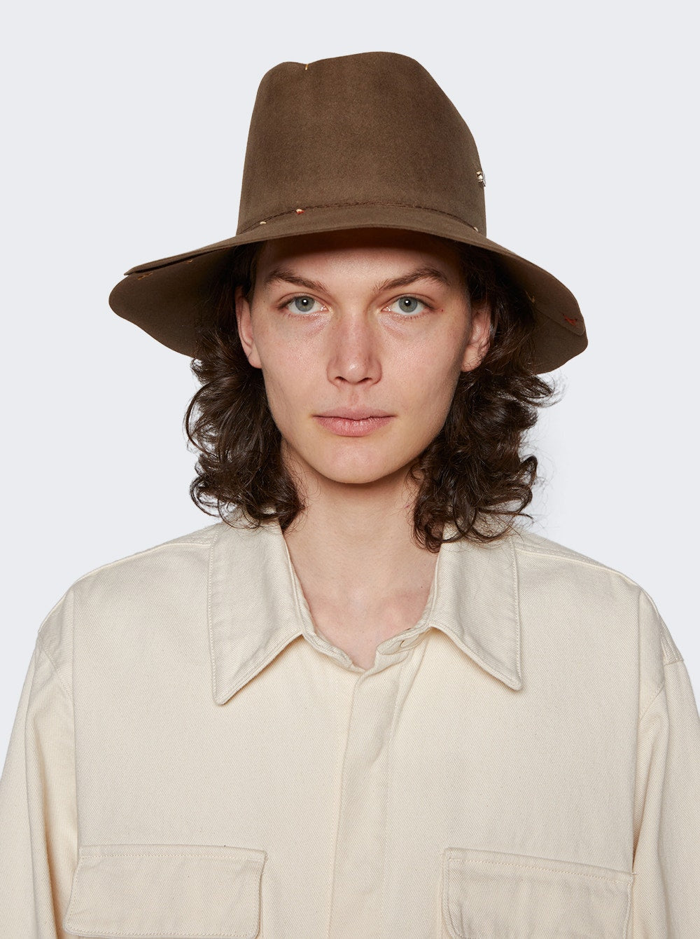Men | Nick Fouquet | Crow Stitch Hat Pecan | Brown
