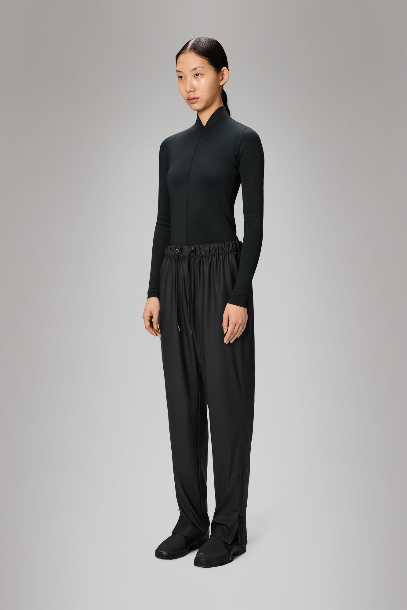 RAINS Rain Pants Slim Black Pants