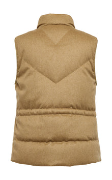 Quilted Vest | Camel