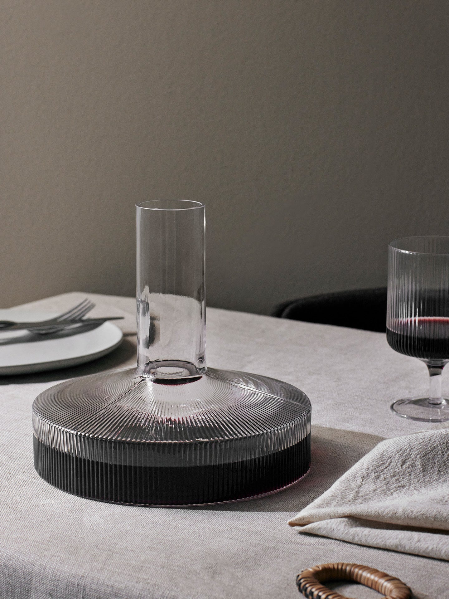 Ripple Wine Carafe | Clear