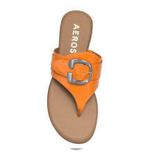 Glitz Sandal Flat | Melon Faux Crinkle Patent
