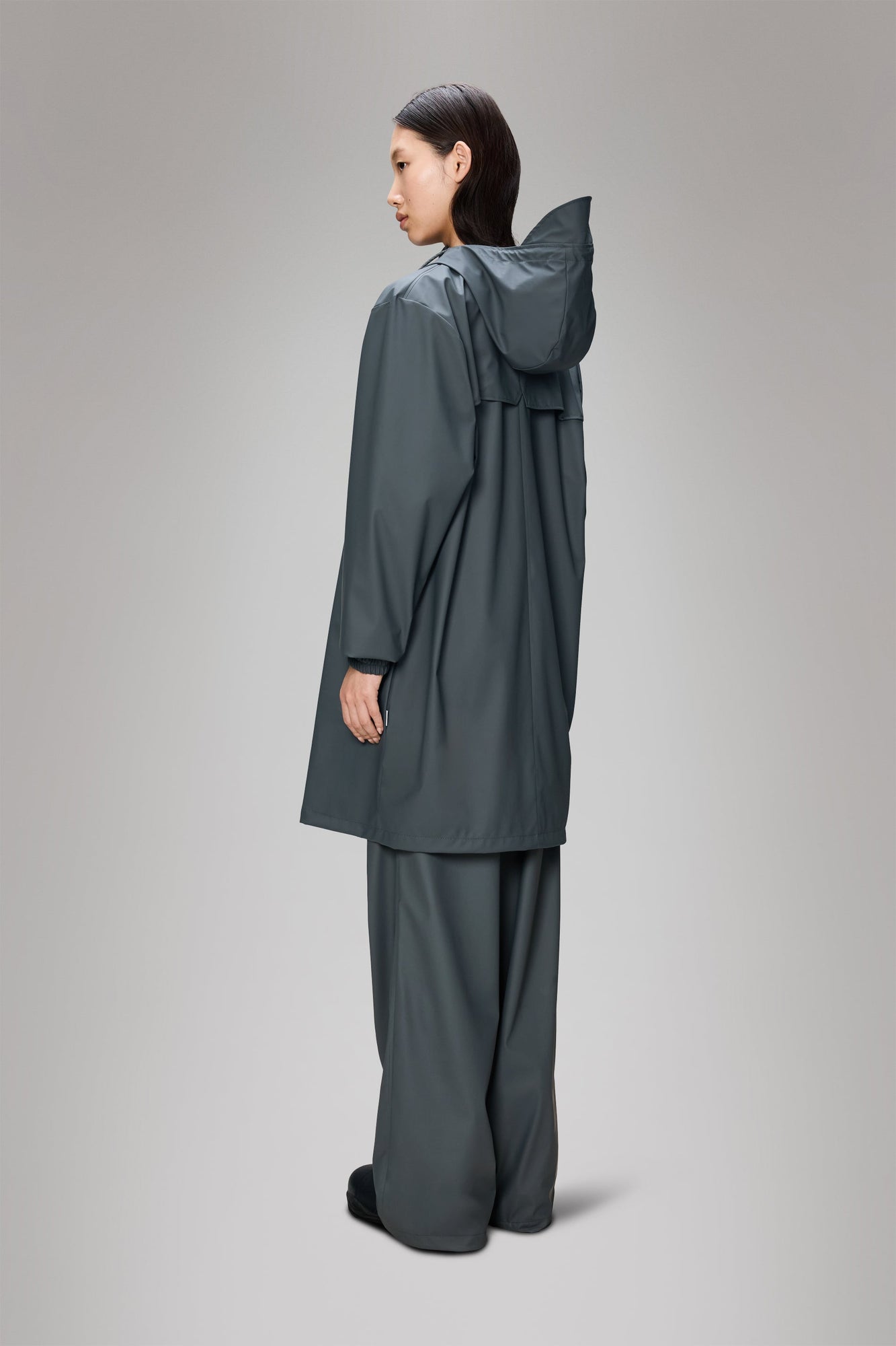 RAINS Long Storm Breaker Lagoon Jacket