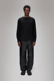 RAINS Addis Fleece Crewneck Black Crew Neck