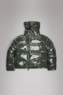 Rains Alta Vision Short Puffer Jacket Swamp Jacket