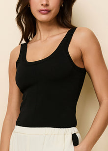 Nessa Tank Noir - Solid & Striped