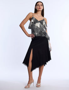 Printed Flounce Cami | Jasmine Abstract Wings