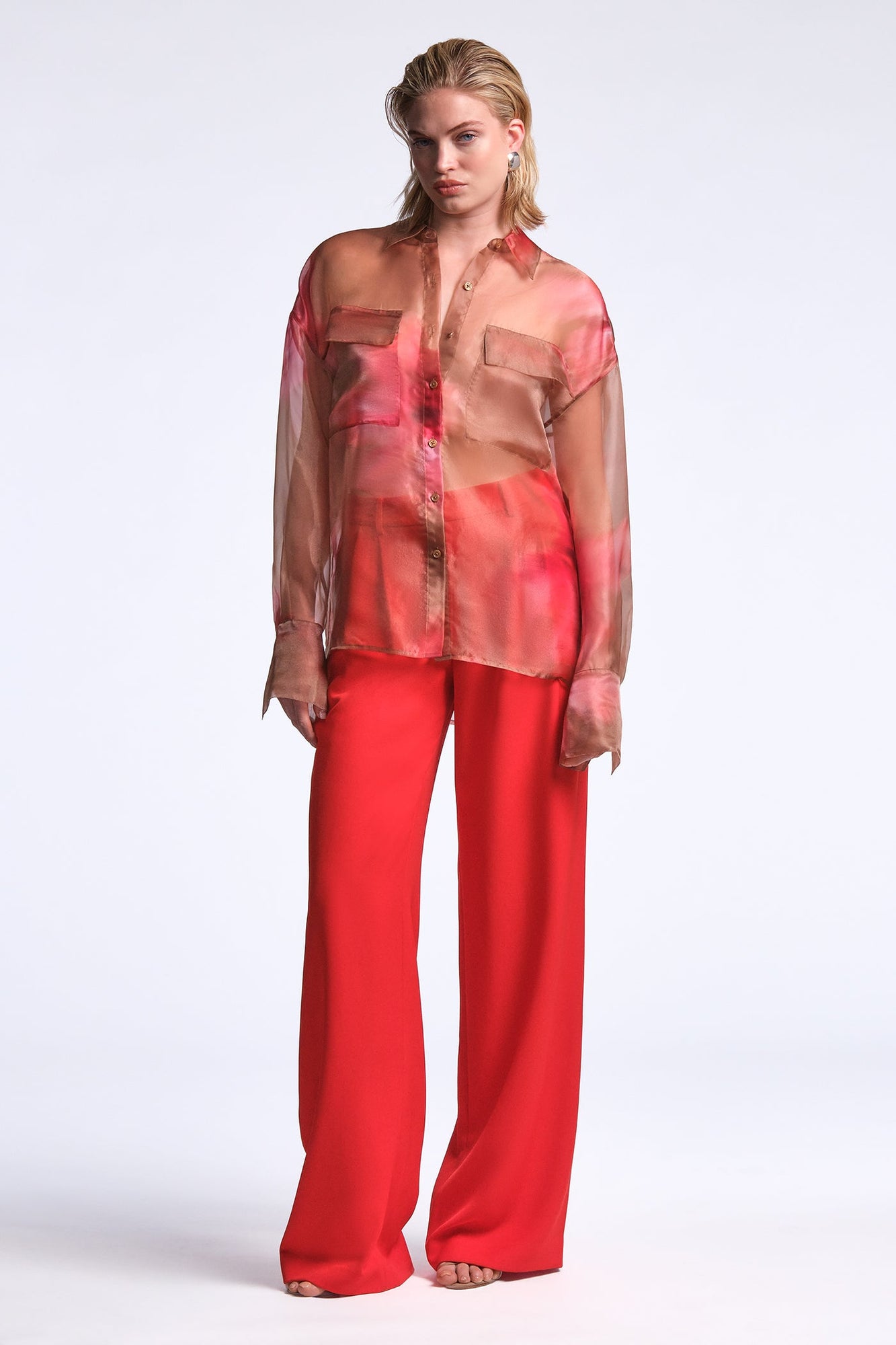 Pauline Shirt | Flame Meadow Print