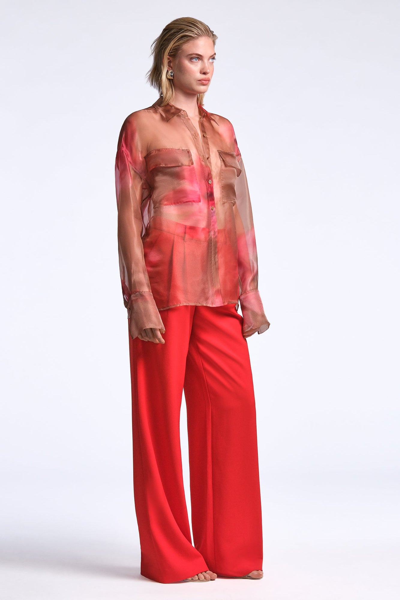 Pauline Shirt | Flame Meadow Print