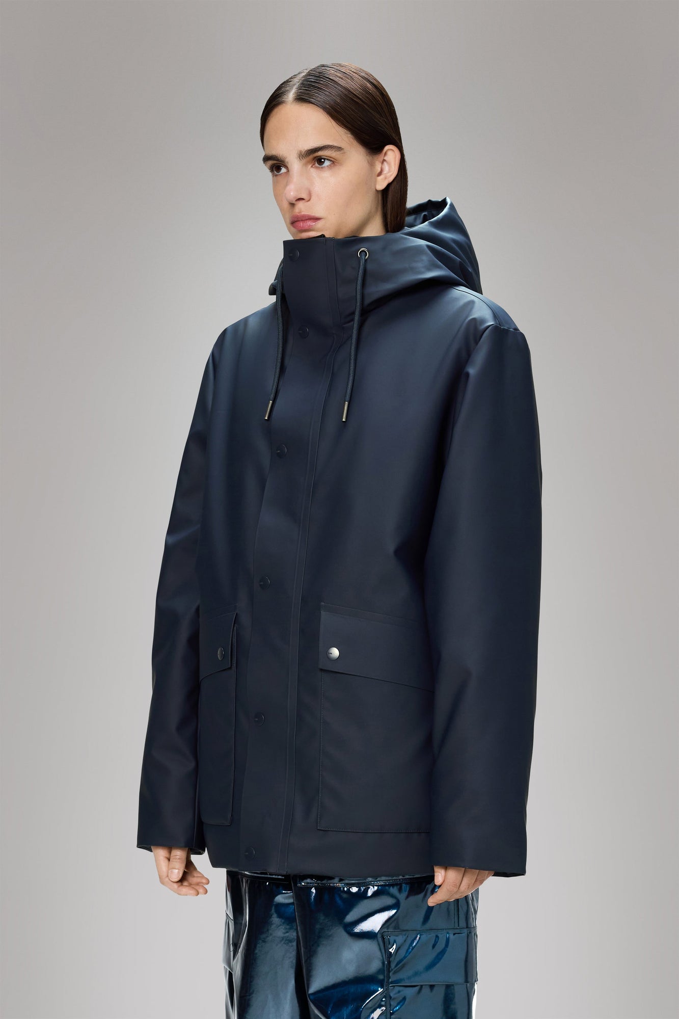 RAINS Nome Parka Navy Jacket
