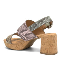 Camera Sandal Platform | Multi Faux Snake Print