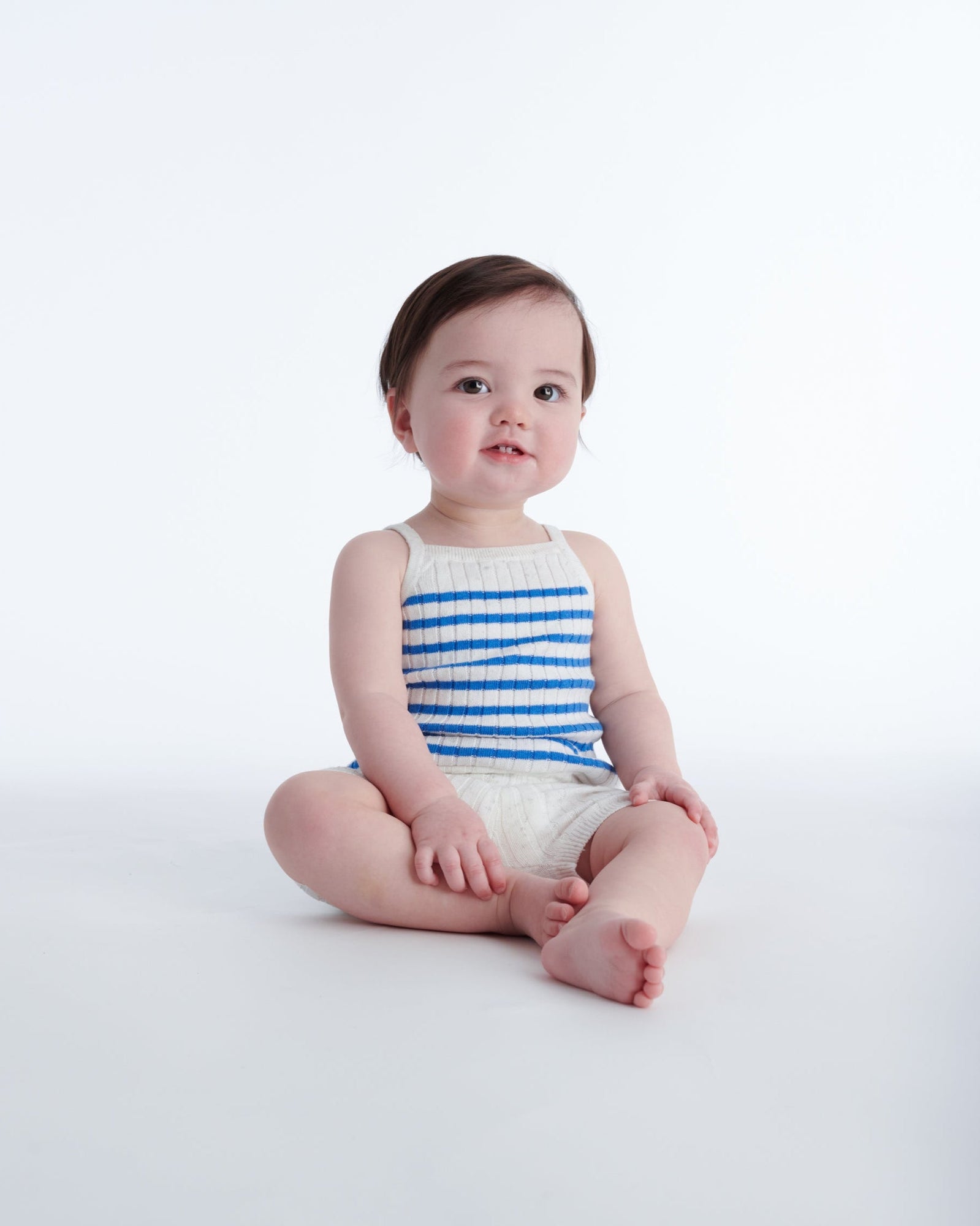 Seashell Blue Stripes//