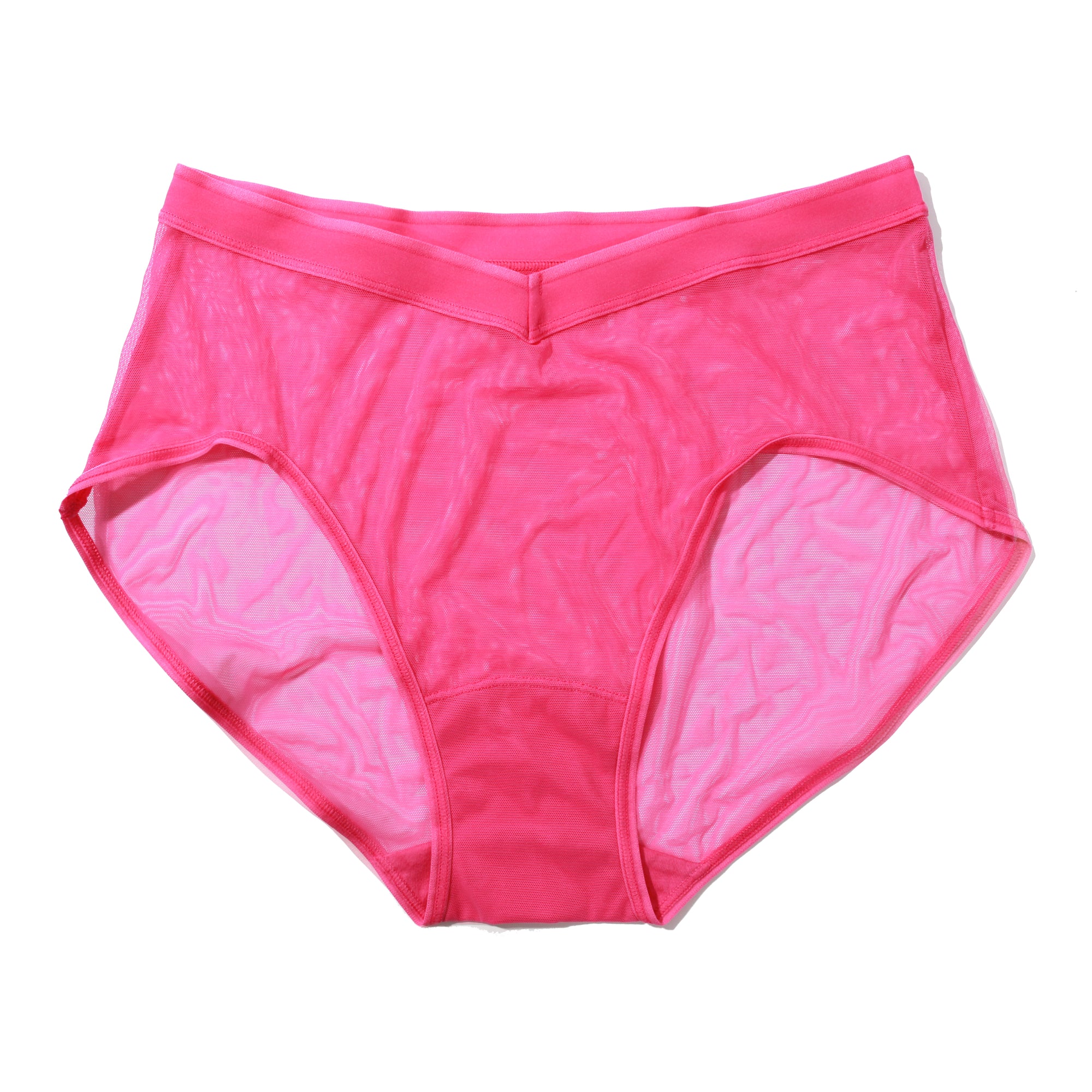 Mesh High Cut French Brief | Berry Burst (Pink)