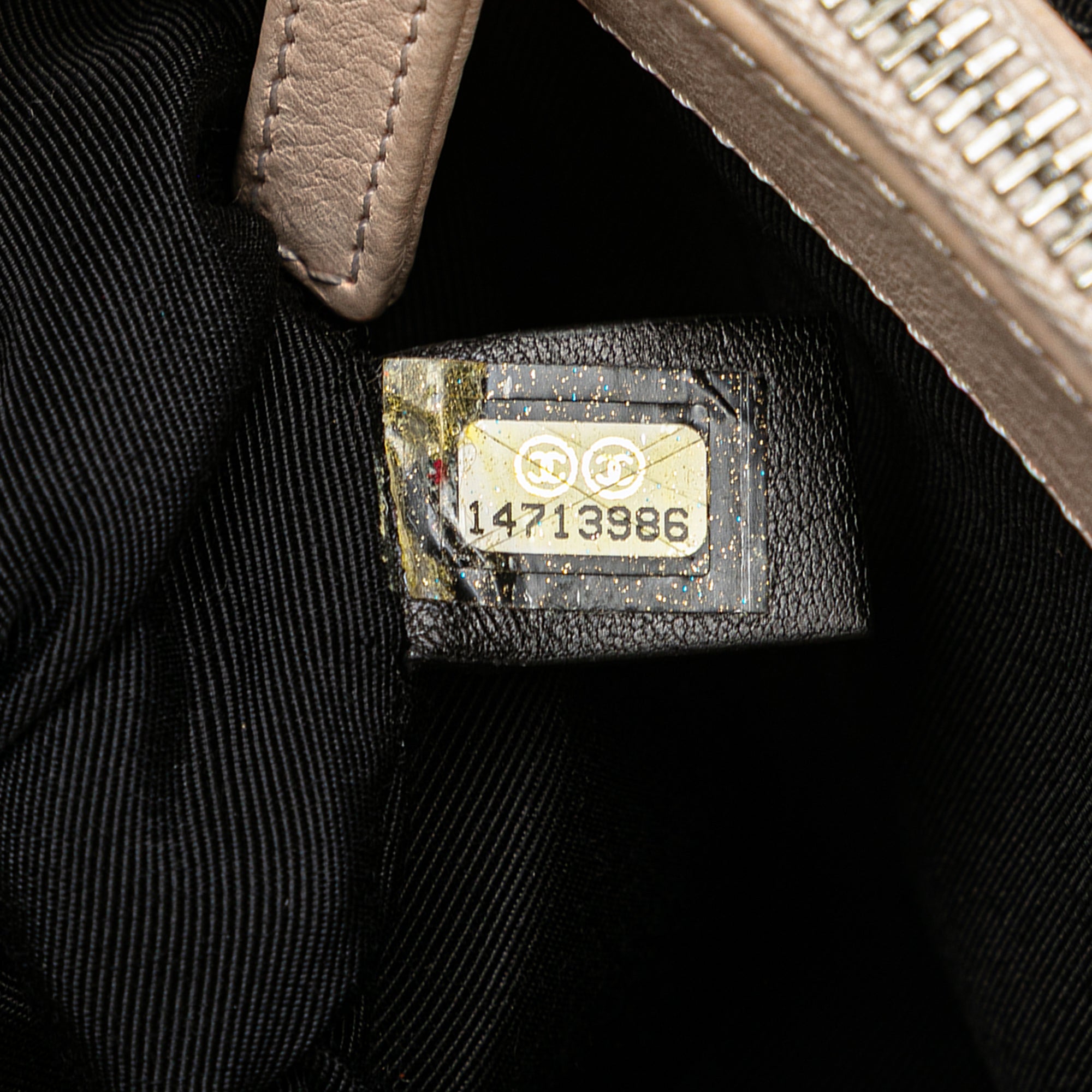 Chanel | Pre-Owned Mini Quilted Lambskin Chain Me Tote | Brown/Light Beige