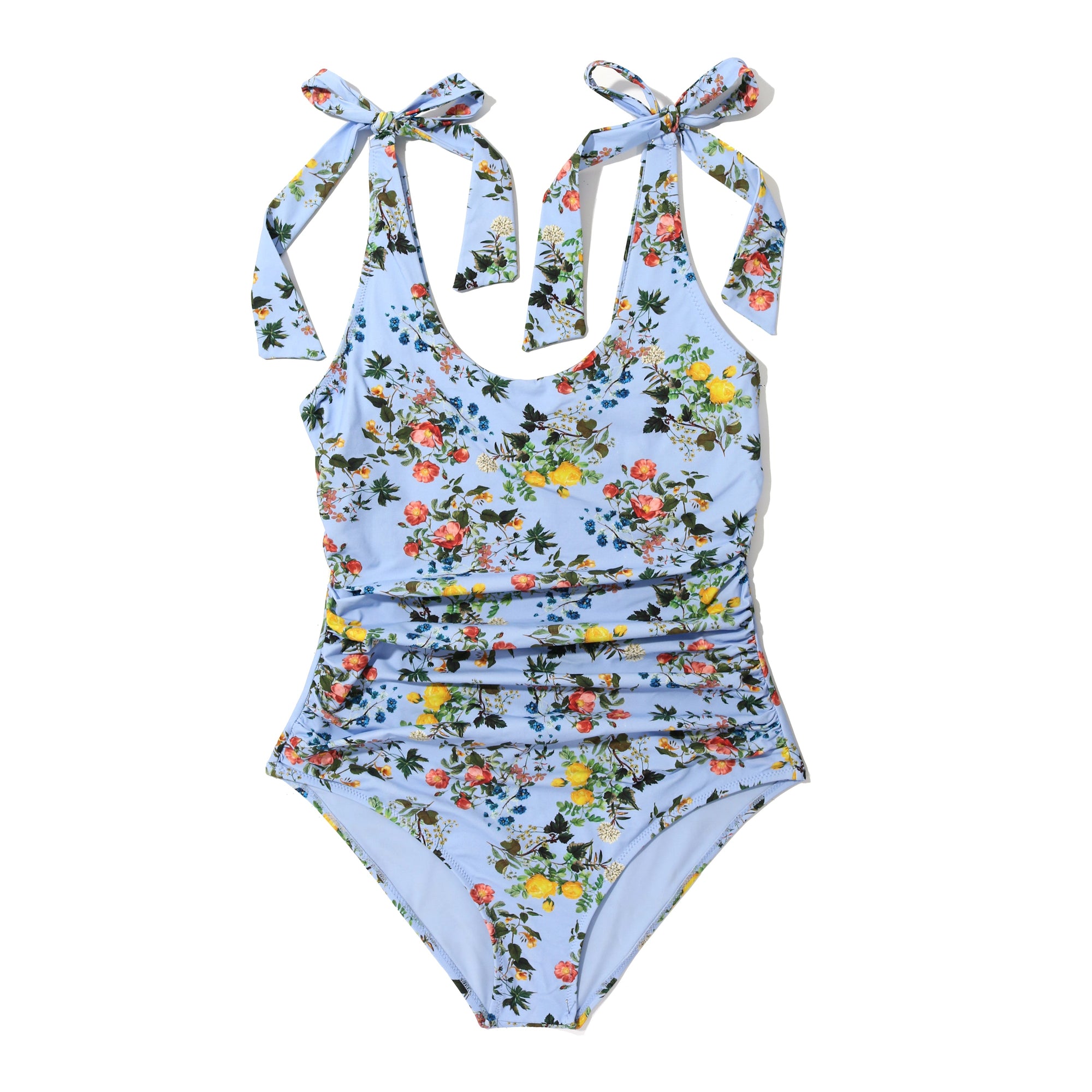 Swim Scoop One Piece | Thankful (Blue)