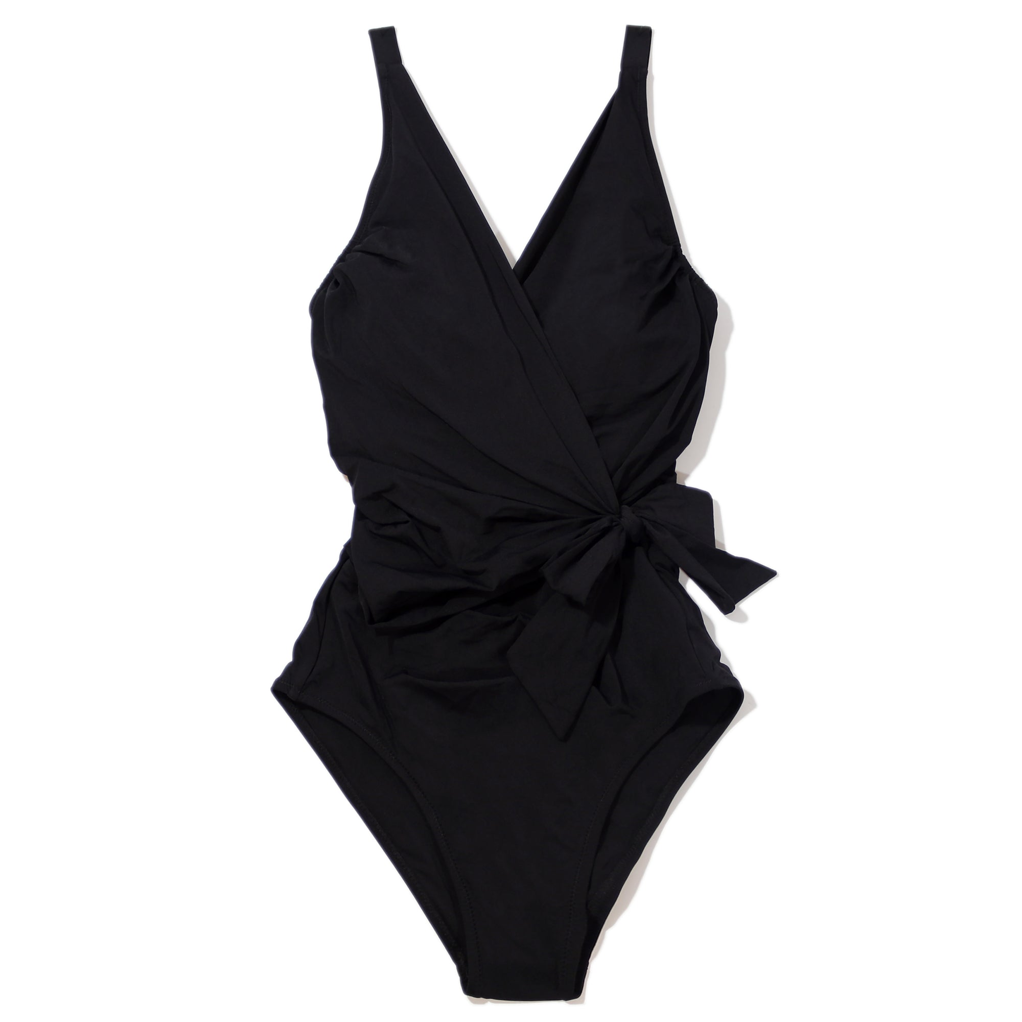 Swim Wrap One Piece | Black