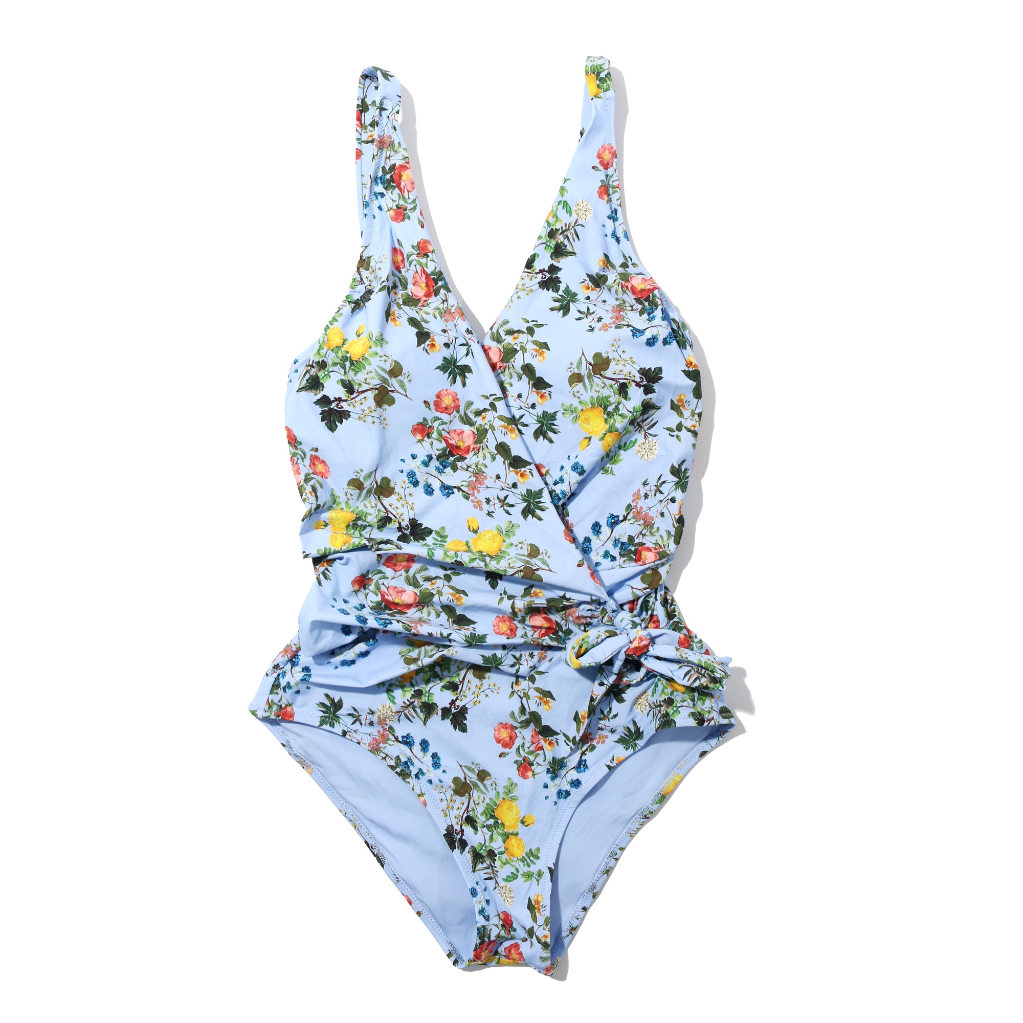 Swim Wrap One Piece | Thankful (Blue)