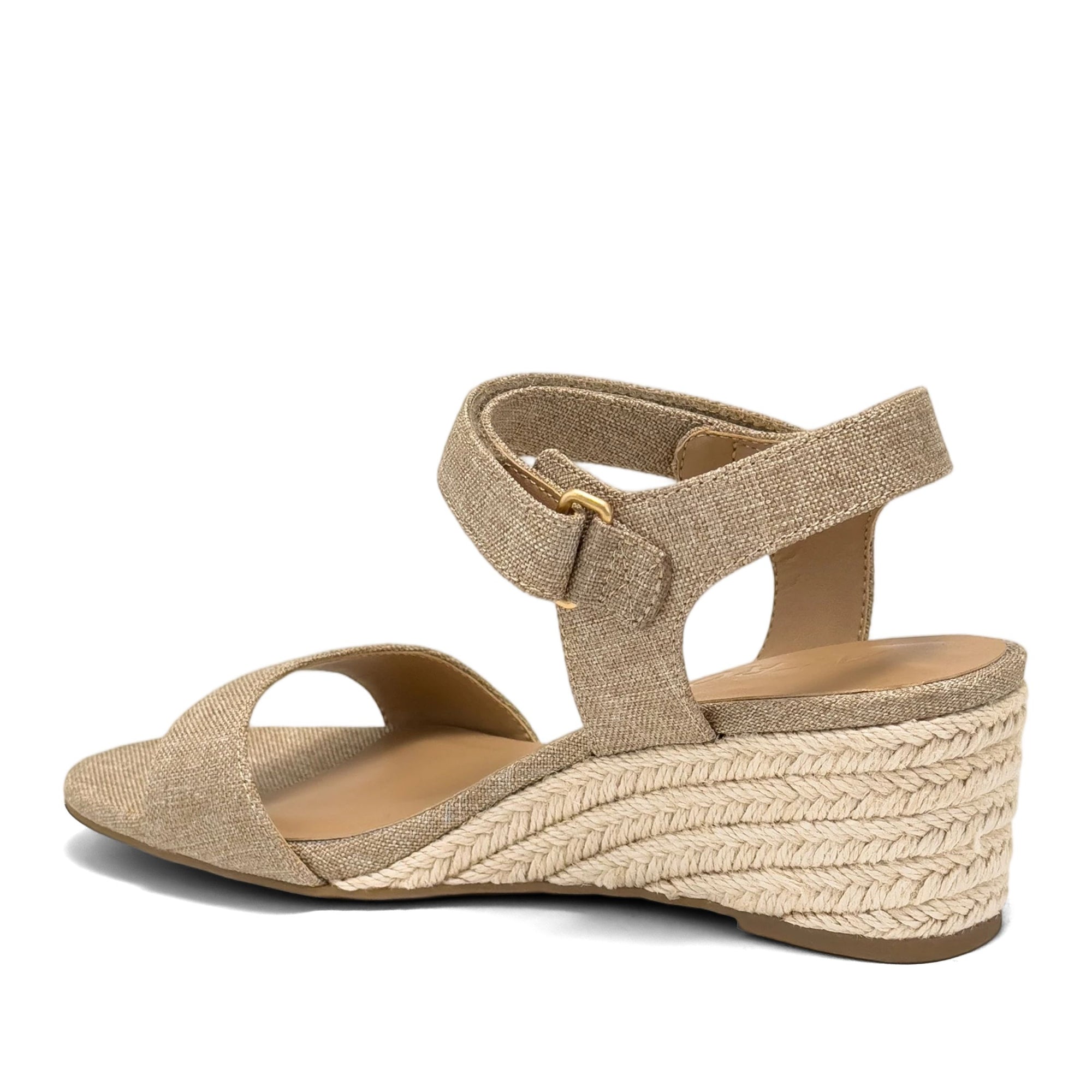 Wel Sandal Wedge | Natural Linen