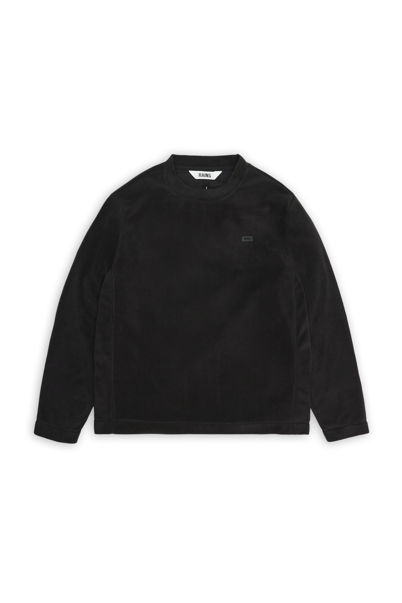 RAINS Addis Fleece Crewneck Black Crew Neck