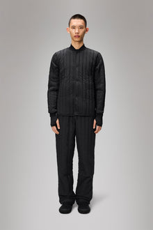 RAINS Banja Liner Bomber Jacket Black Overshirt