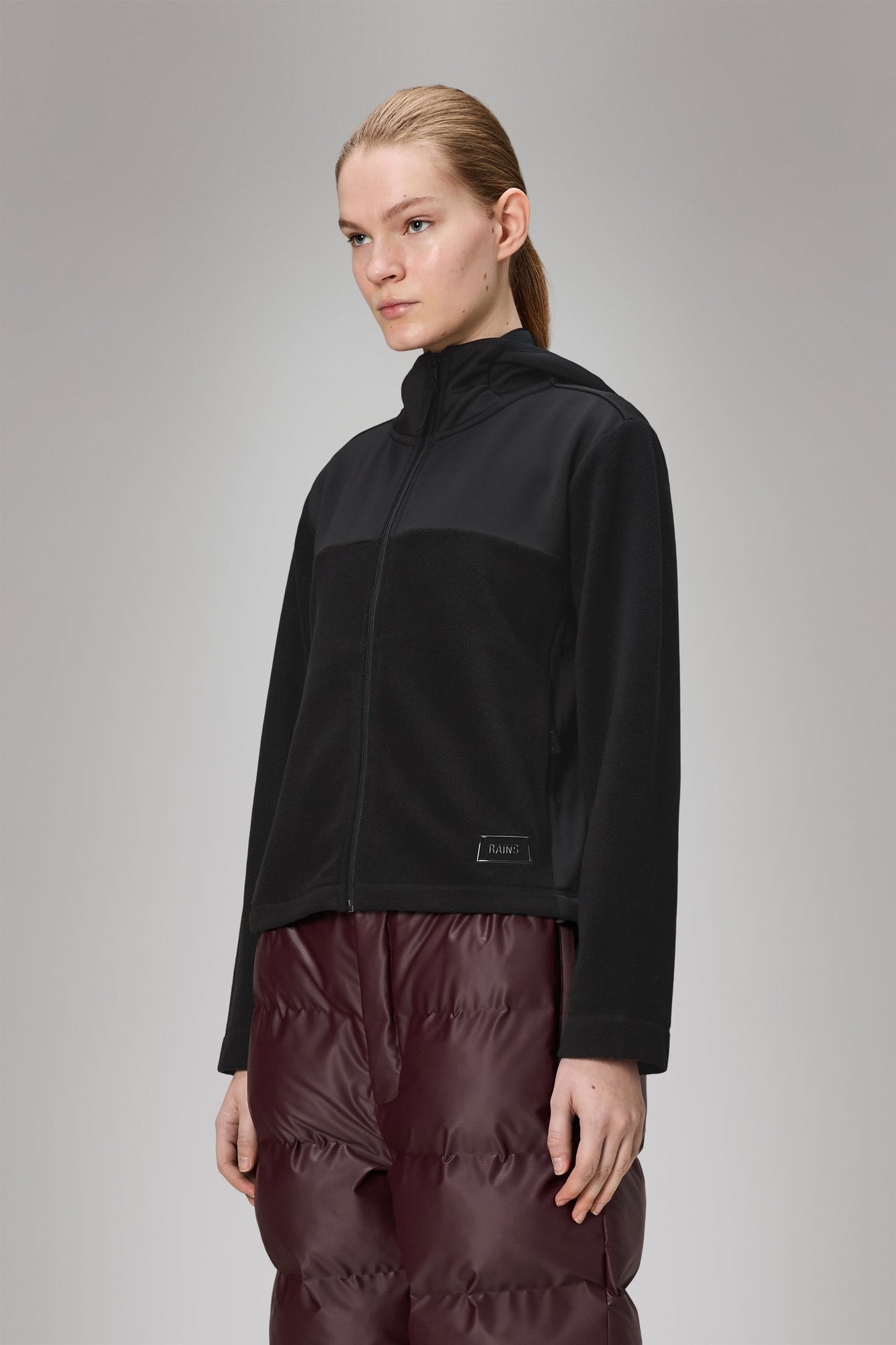 RAINS Sintra Fleece Reverse W Jacket Black Jacket