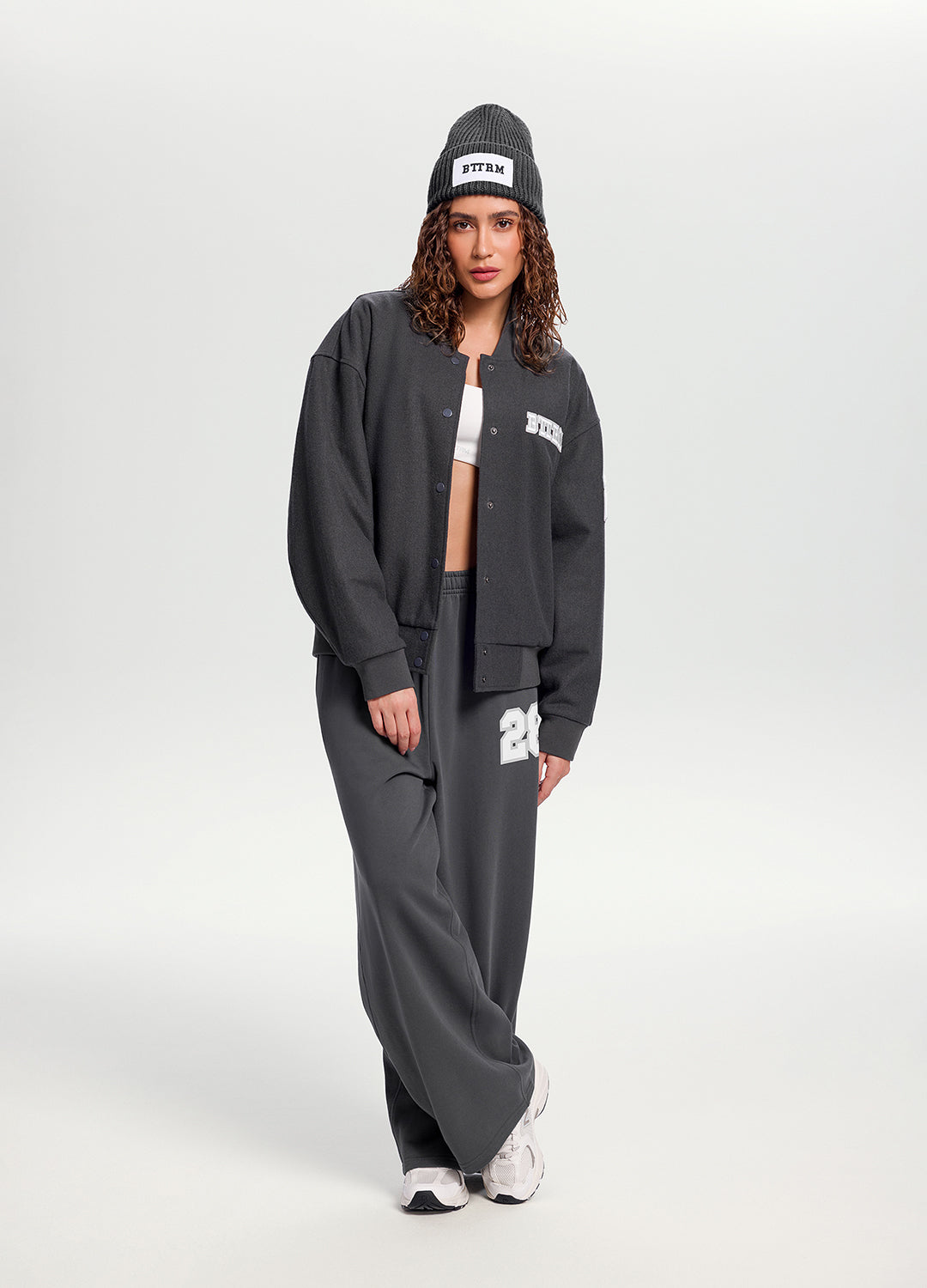 Better League Wide-Leg Sweatpants | Charcoal