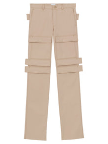 Men | BURBERRY | Panel Cargo Trousers Soft Fawn