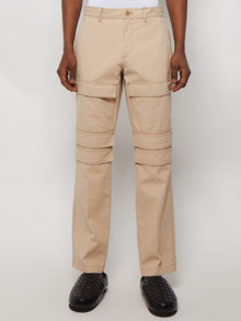Men | BURBERRY | Panel Cargo Trousers Soft Fawn