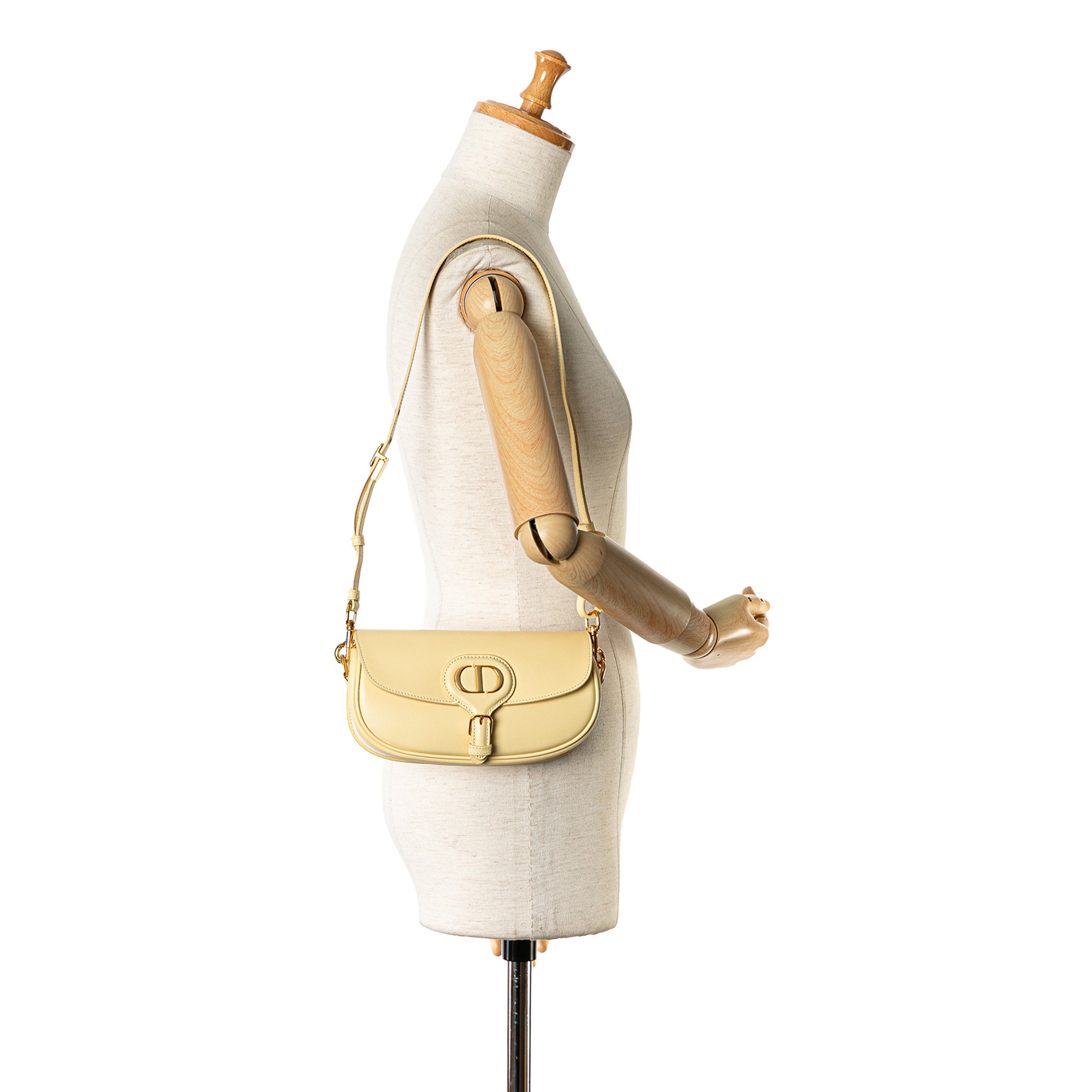 Dior | Pre-Owned Calfskin Bobby East West Crossbody | Yellow/Light Yellow