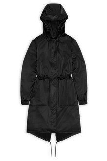 Rains String W Parka Black Grain Jacket