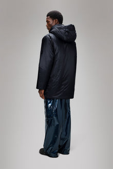 RAINS Torna Insulated Long Jacket Navy Jacket