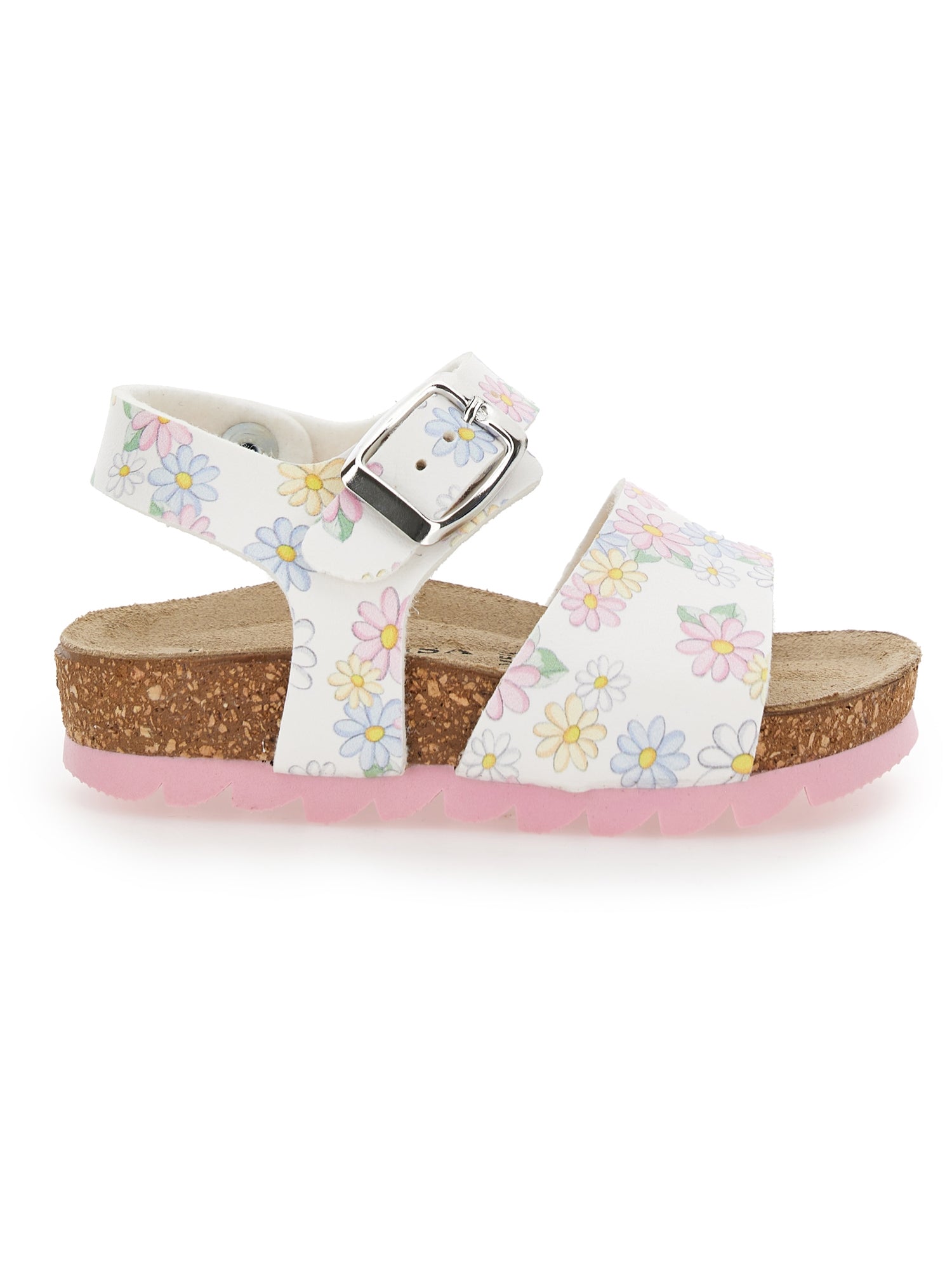 Girls | Daisy Sandals | White/FairyTale Pink