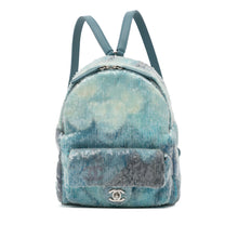 Chanel | Pre-Owned Mini Sequins and Lambskin Waterfall Backpack - II | Blue/Light Blue