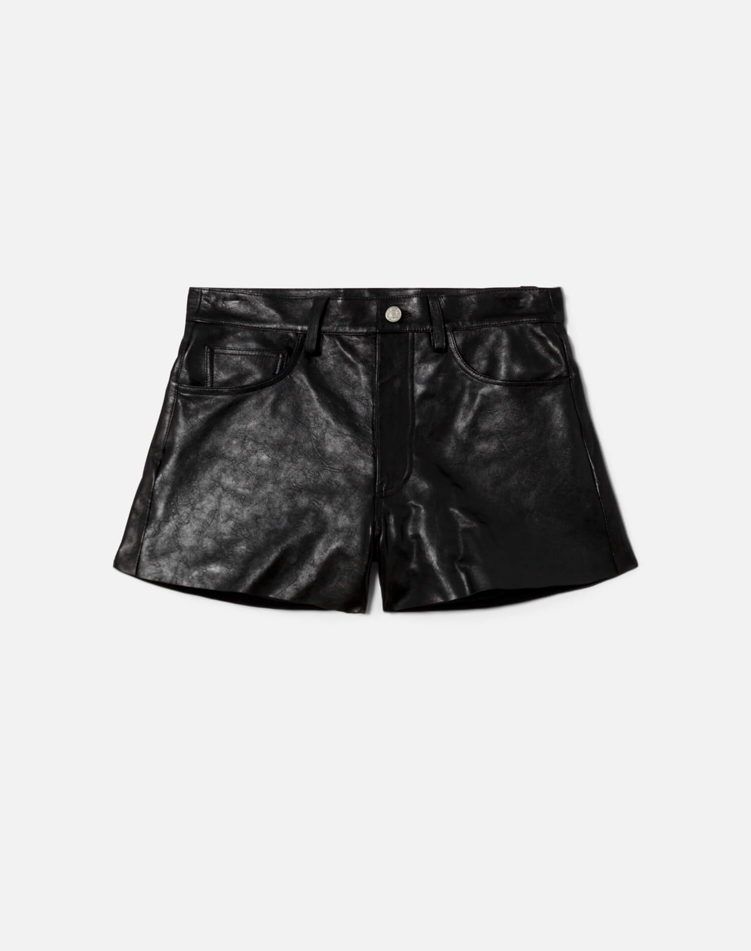 Womens | Leather A Frame Short | Black