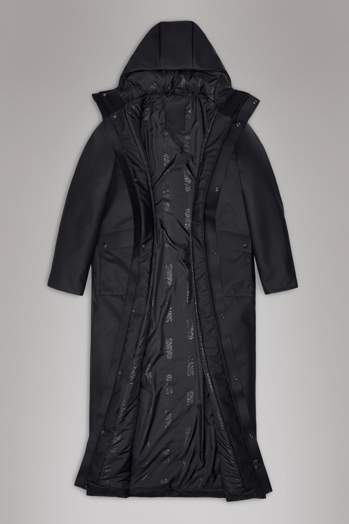 RAINS Nome Vision Longest Jacket Black Jacket