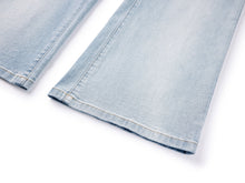 Light Wash Wide-Leg Jeans | Blue