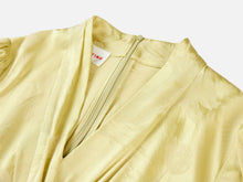 Satin Midi Dress | Yellow