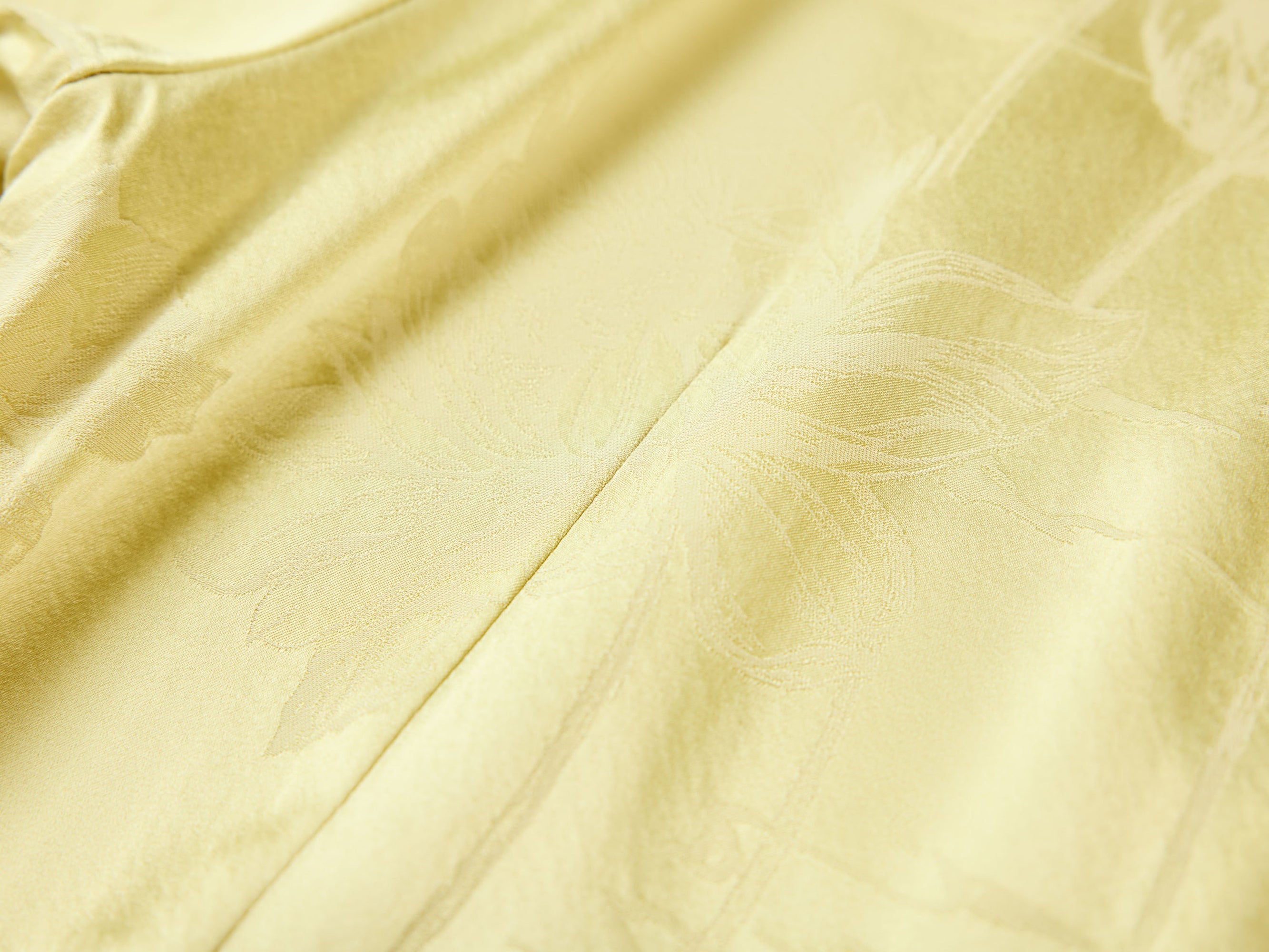 Satin Midi Dress | Yellow