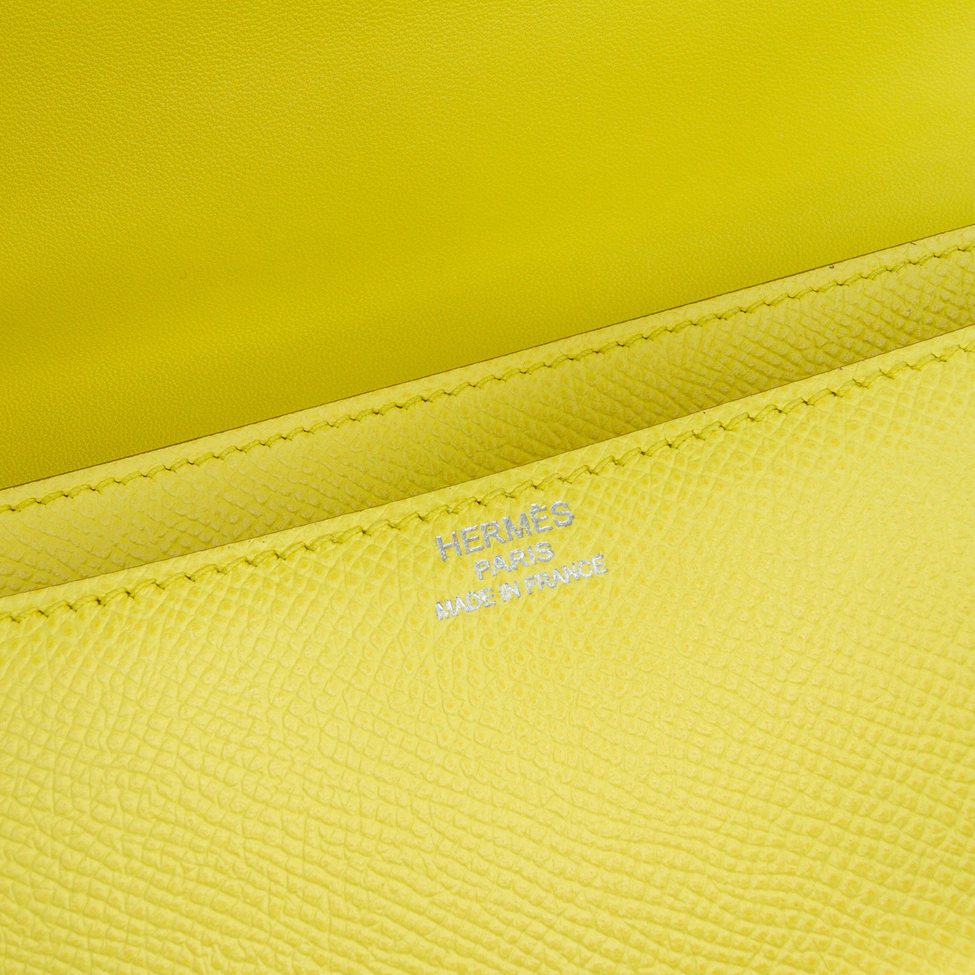 Hermes | Pre-Owned Epsom Constance Elan 25 | Yellow