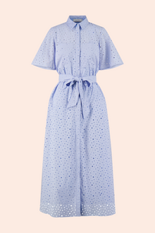 Polka Dot Eyelet Shirt Dress | Cloud