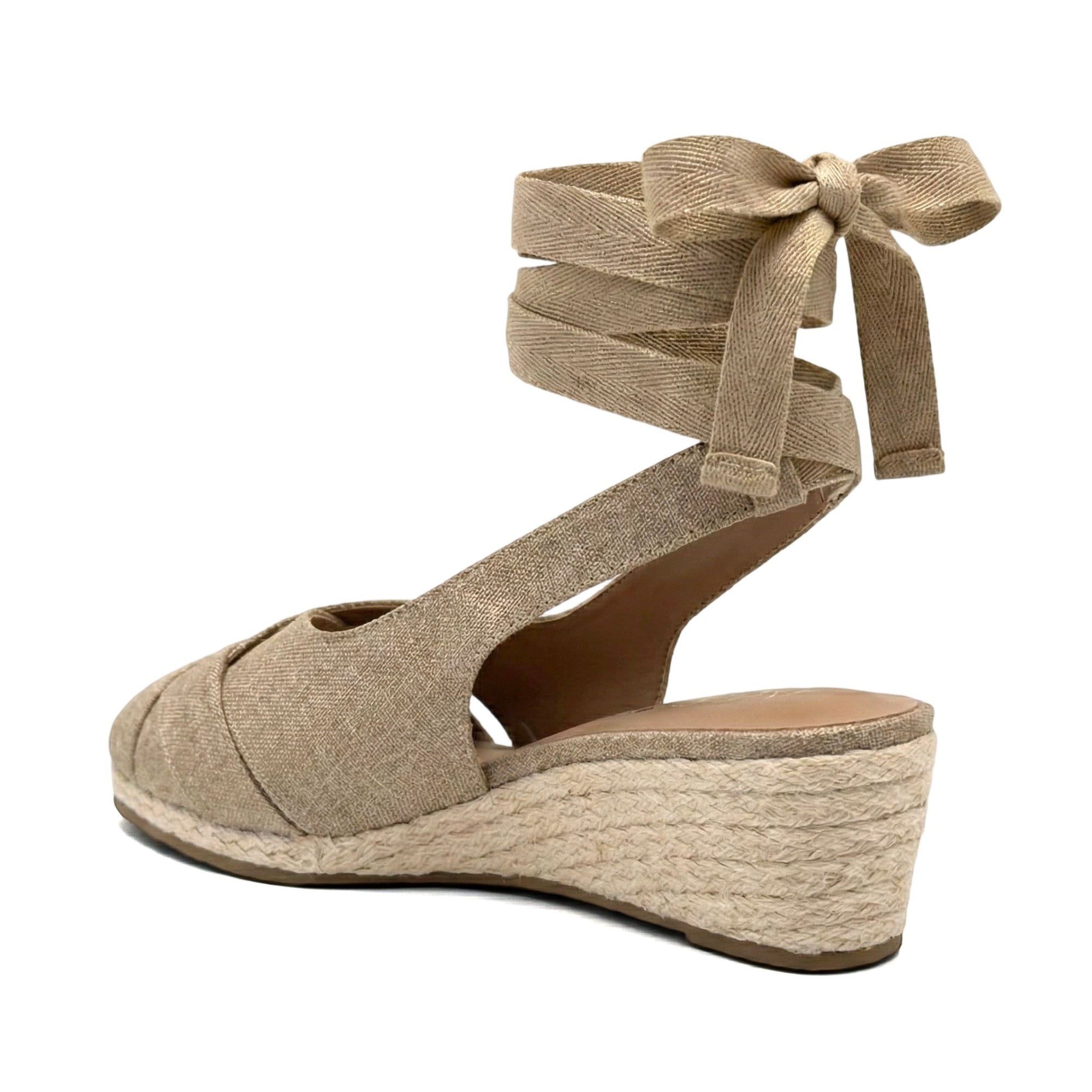 Roberta Dress Wedge | Dark Linen Linen