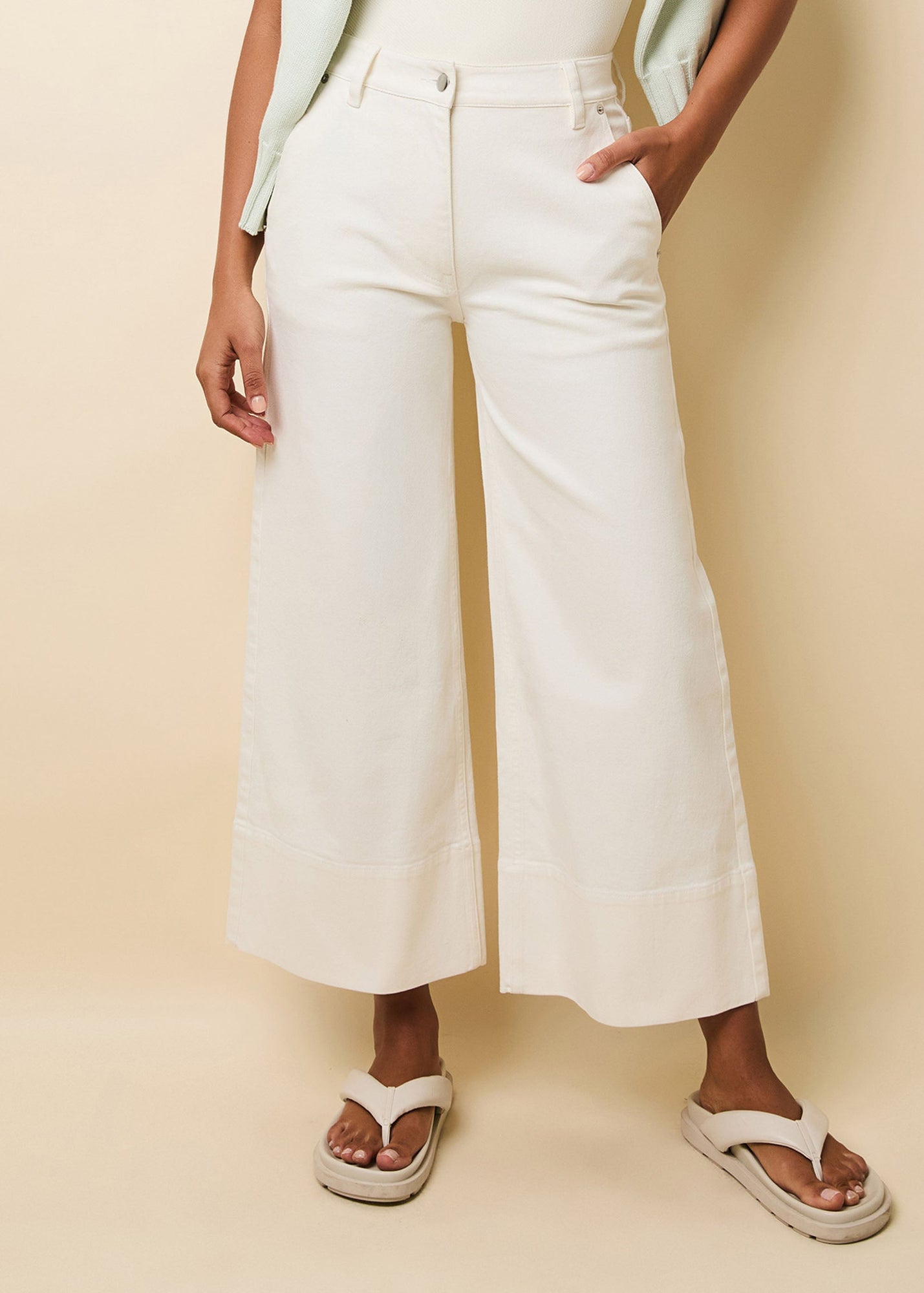 Vina Twill Pant Brule - Solid & Striped