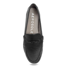 Drita Casual Loafer | Black Faux Tumbled