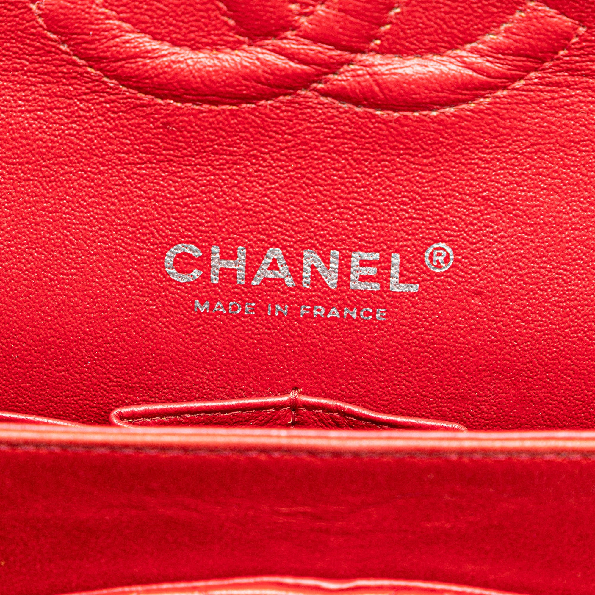 Chanel | Pre-Owned Medium Classic Lambskin Double Flap - I | Red