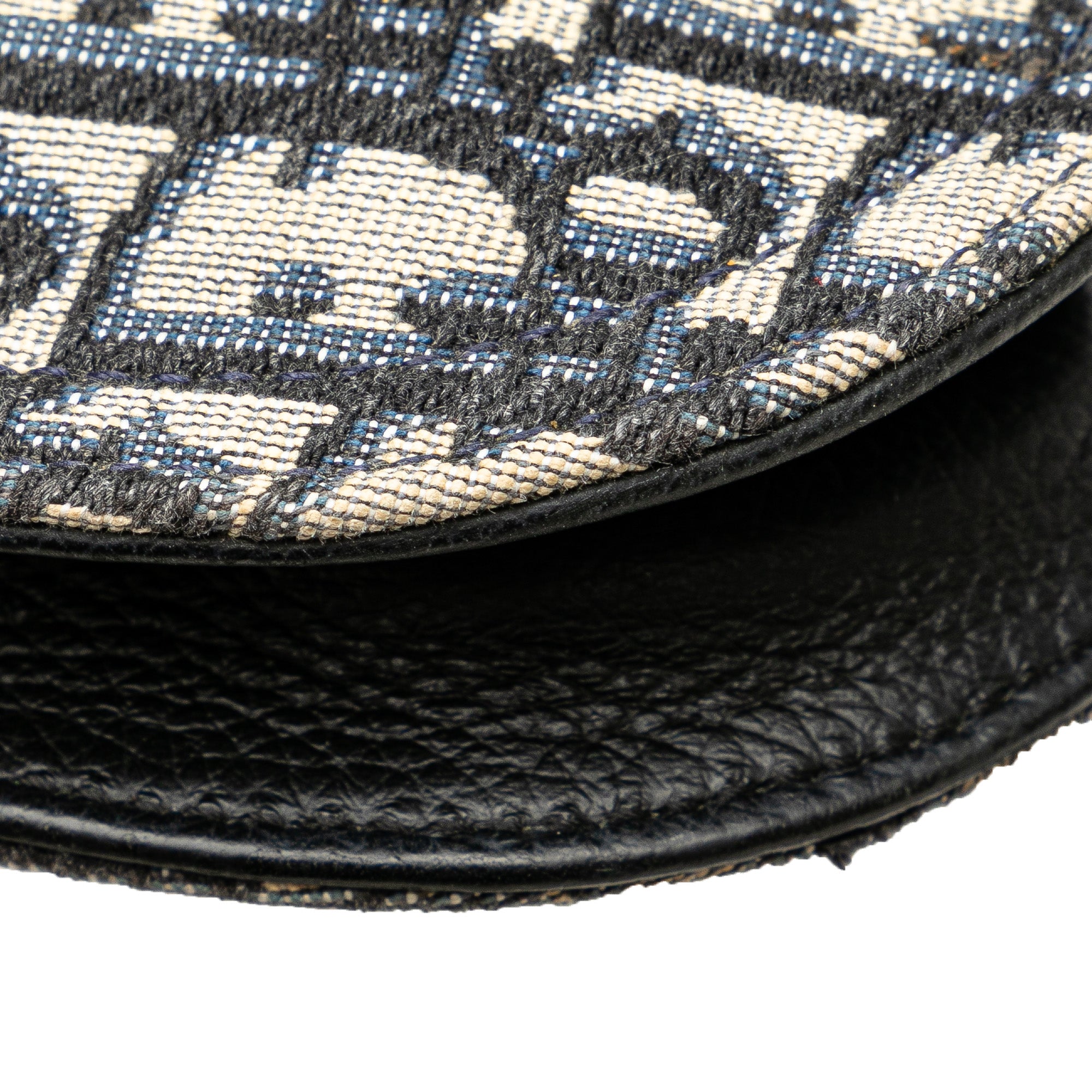 Dior | Pre-Owned Oblique Canvas Saddle Messenger Bag | Brown/Beige