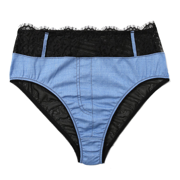 Katrina High Waist Panty | Denim