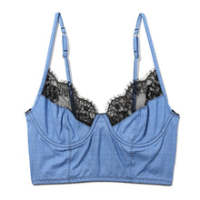 Katrina Longline Bra | Denim